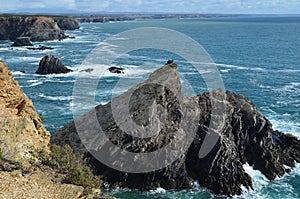 Cliffs at the Costa Vicentina Natural Park, Southwestern Portugal