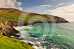 Cliffs on Dingle Peninsula, Ireland photo