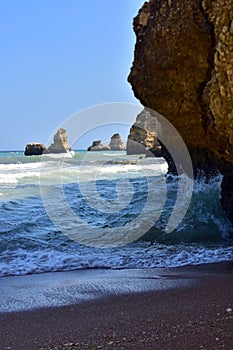 Cliffs in dona ana beach
