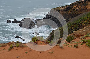 Cliffs and dunes at the Costa Vicentina Natural Park, Southwestern Portugal