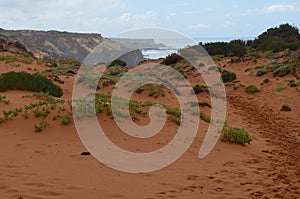 Cliffs and dunes at the Costa Vicentina Natural Park, Southwestern Portugal