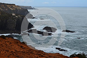 Cliffs and dunes at the Costa Vicentina Natural Park, Southwestern Portugal