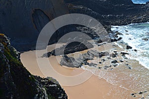 Cliffs and dunes at the Costa Vicentina Natural Park, Southwestern Portugal