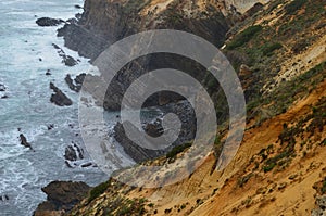 Cliffs and dunes at the Costa Vicentina Natural Park, Southwestern Portugal