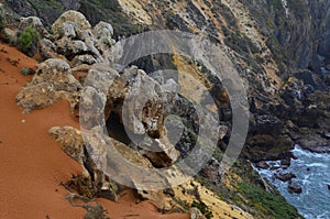 Cliffs and dunes at the Costa Vicentina Natural Park, Southwestern Portugal