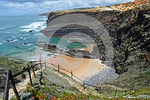 Cliffs and dunes at the Costa Vicentina Natural Park, Southwestern Portugal