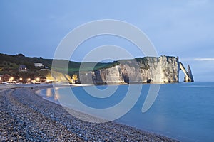 The cliffs of Etretat in Normandy