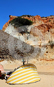 Cliffs at Falesia Beach in Algarve