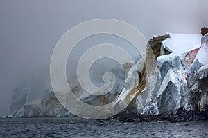 cliffs, glaciers and snowfields Rudolf island photo