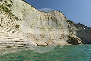 the cliffs on the greek island of corfu are exceptionally beautiful