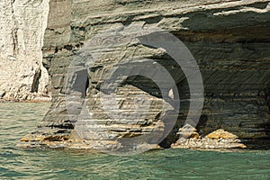 the cliffs on the greek island of corfu are exceptionally beautiful