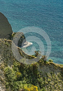 the cliffs on the greek island of corfu are exceptionally beautiful
