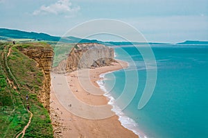 Cliffs at Hive Beach, Burton Bradstock, Bridport, Dorset, England, United Kingdom