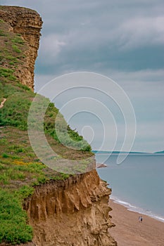 Cliffs at Hive Beach, Burton Bradstock, Bridport, Dorset, England, United Kingdom