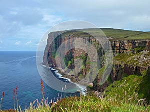 Cliffs of Hoy Isle on Orkney photo