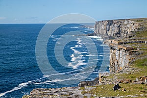 Cliffs at Inishmore on the Aran Islands