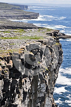 Cliffs in Inishmore, Aran islands, Ireland