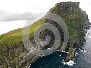 Cliffs at Kalsoy island, Faroe island