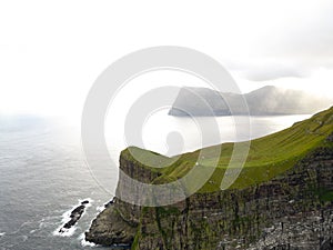 Cliffs at Kalsoy island, Faroe island