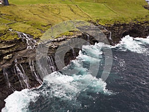 Cliffs at Kalsoy island, Faroe island