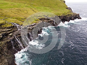 Cliffs at Kalsoy island, Faroe island