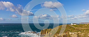 Cliffs at Lands End in Cornwall