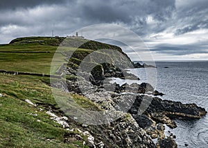 Cliffs and Lighthouse, Sumburgh Head, Mainland Shetland