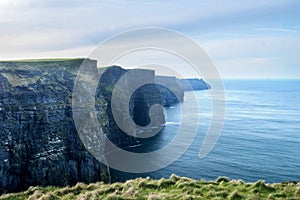 Cliffs of Moher and Atlantic Ocean