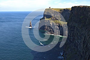 Cliffs of Moher, edge of the Burren region, County Clare, Ireland