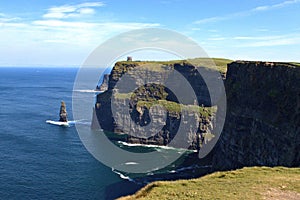 Cliffs of Moher, edge of the Burren region, County Clare, Ireland