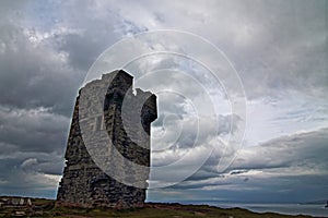 Cliffs of Moher at Hags Head under brooding skies