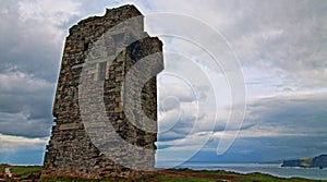 Cliffs of Moher at Hags Head under brooding skies