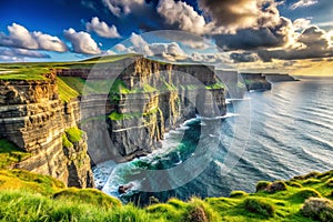 Cliffs of Moher IrelandÃ¢â¬â¢s Iconic Natural Attraction and Stunning Views photo