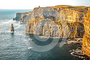 Cliffs of Moher Ireland sunset sun light Irish landmark amazing