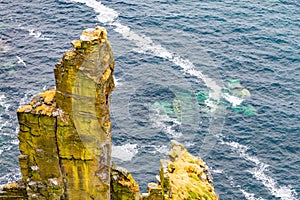 Cliffs of Moher with rocks over and under water
