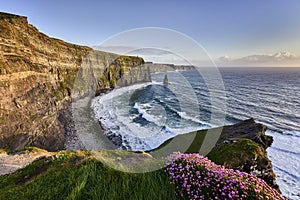 Cliffs of Moher at sunset, Co. Clare