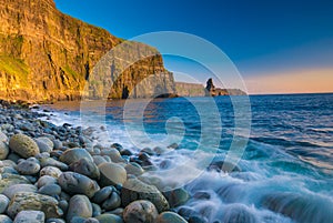 Cliffs of Moher at sunset, Co. Clare, Ireland