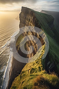 Cliffs of Moher at sunset, County Clare, Ireland