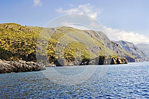 Cliffs of the Mount Bulgheria along the Cilentan coastline.