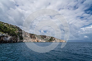 Cliffs near Blue Caves in Zante