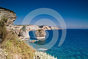 Cliffs near the city Bonifacio