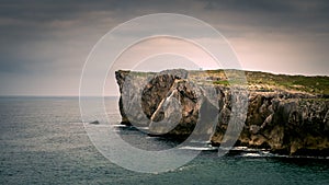 Cliffs and ocean. Cantabria in spain.