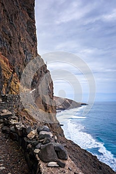 Cliffs and ocean view in Santo Antao island, Cape Verde