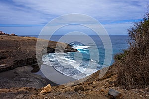 Cliffs and ocean view in Santo Antao island, Cape Verde