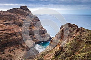 Cliffs and ocean view in Santo Antao island, Cape Verde