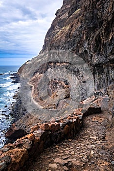 Cliffs and ocean view in Santo Antao island, Cape Verde