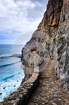 Cliffs and ocean view in Santo Antao island, Cape Verde