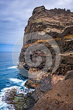 Cliffs and ocean view in Santo Antao island, Cape Verde