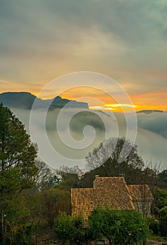 Cliffs over the clouds