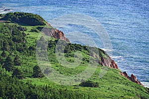 Cliffs overlooking the Atlantic Ocean, Cabot Trail